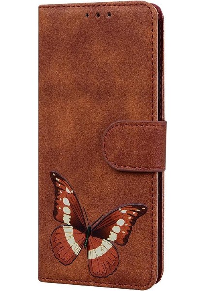 Onur X8B Renk Baskılı Cüzdan Flip Için Flip Case Folio Kapak Kelebek (Yurt Dışından)