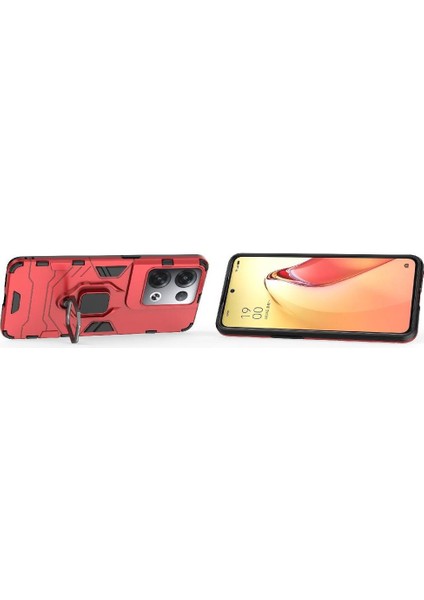 Oppo Reno8 Pro Artı Askeri Sınıf Metal Için Halka Araba Dağı Kickstand Vaka (Yurt Dışından) fırsatları
