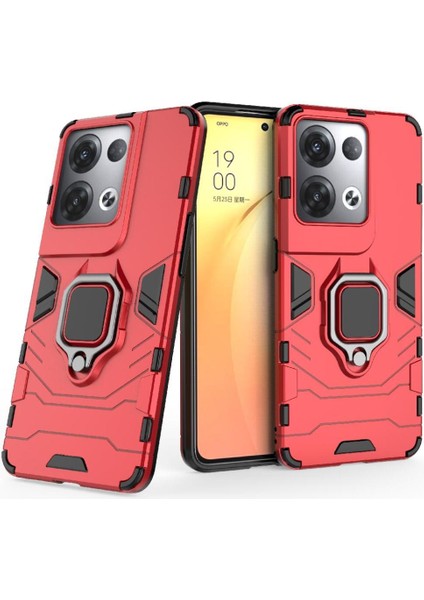 Oppo Reno8 Pro Artı Askeri Sınıf Metal Için Halka Araba Dağı Kickstand Vaka (Yurt Dışından) indirimleri