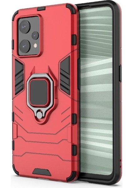 Yüzük Araba Montaj Kickstand Kılıf Realme 9 Pro Artı Kickstand Darbeye (Yurt Dışından) modelleri