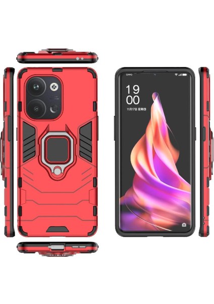 Oppo Reno9 Pro Metal Halka Tutucu Sınıf Için Halka Araç Montaj Kickstand Vaka (Yurt Dışından)
