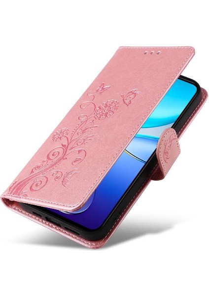Vıvo Y200E 5g Deri Kart Yuvaları Flip Çiçek Için Flip Case (Yurt Dışından)