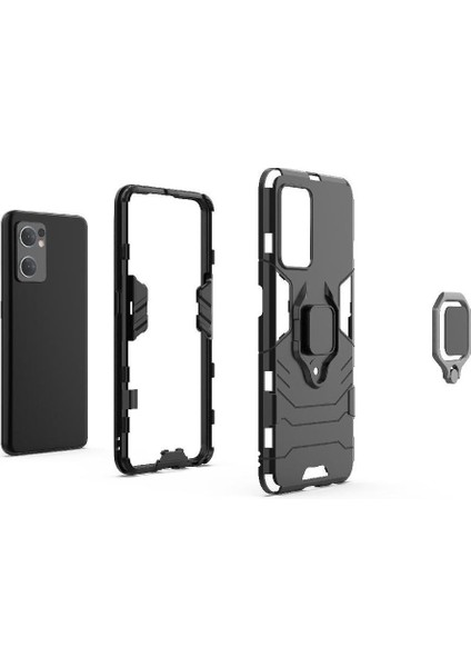Oppo Bulmak Için Halka Araba Montaj Kickstand Durumda X5 Lite Darbeye Askeri (Yurt Dışından)