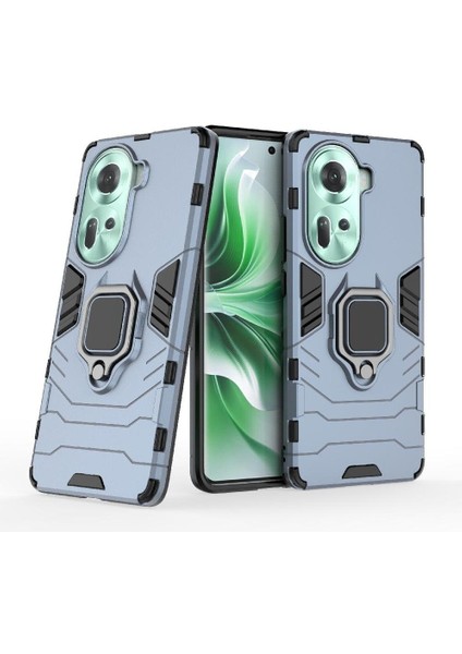 Oppo RENO11 5g Darbeye Dayanıklı Metal Halka Için Halka Araç Montaj Kickstand Durumda (Yurt Dışından) indirimleri