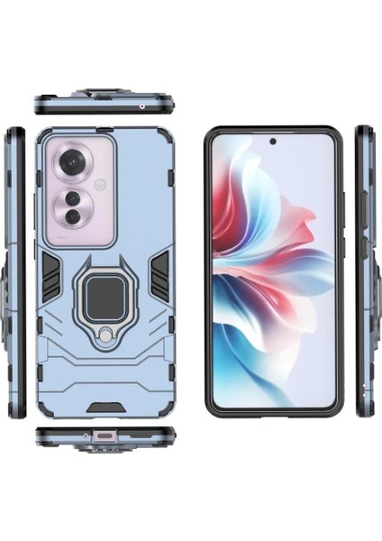 Oppo RENO11 F Askeri Sınıf Koruma Için Halka Araba Dağı Kickstand Vaka (Yurt Dışından)