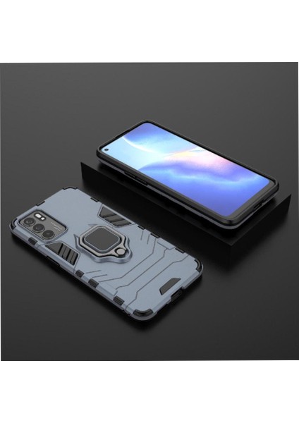 Oppo Reno6 4g Askeri Sınıf Koruma Için Halka Araba Dağı Kickstand Vaka (Yurt Dışından) modelleri