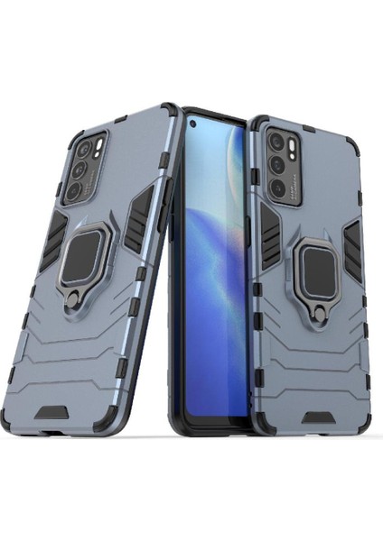 Oppo Reno6 4g Askeri Sınıf Koruma Için Halka Araba Dağı Kickstand Vaka (Yurt Dışından) indirimleri