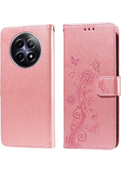 Realme 12 5g Cardyuvaları Deri Çiçek Flip Için Flip Case (Yurt Dışından) modelleri