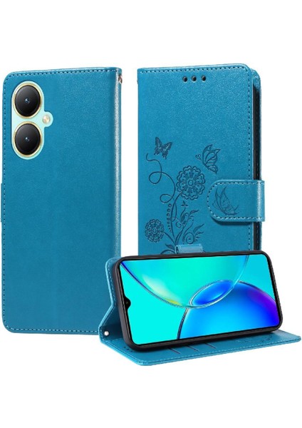 Vıvo Y27 4g Flip Deri Kart Yuvaları Çiçek Için Flip Case (Yurt Dışından) indirimleri