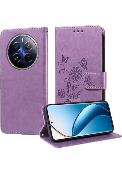 Realme 13 Pro Artı Deri Çevirme Çiçek Kart Yuvaları Için Flip Case (Yurt Dışından)