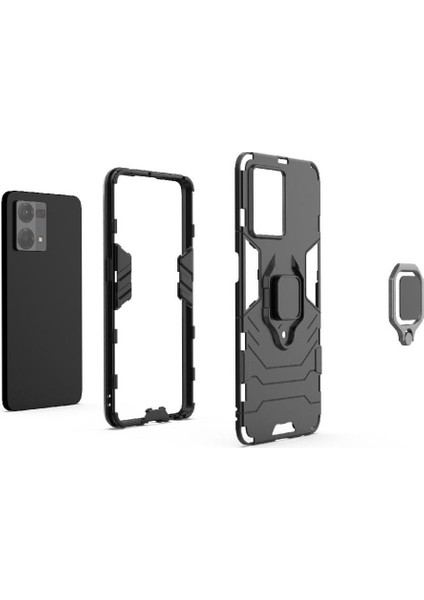 Oppo Reno8 4g Kickstand Darbeye Dayanıklı Metal Için Halka Araba Dağı Kickstand Vaka (Yurt Dışından) fırsatları