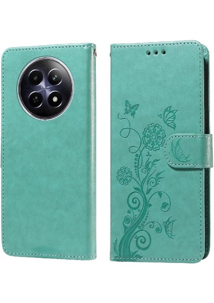 Realme 12 5g Cardyuvaları Deri Çiçek Flip Için Flip Case (Yurt Dışından)