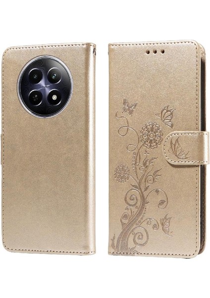 Realme 12 5g Cardyuvaları Deri Çiçek Flip Için Flip Case (Yurt Dışından) modelleri