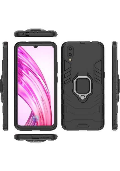 Vivo X23 Darbeye Dayanıklı Metal Halka Tutucu Için Halka Araç Montaj Kickstand Vaka (Yurt Dışından)