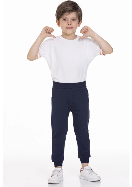Beli Lastikli Erkek Bebek Jogger Eşofman Altı 50707-2
