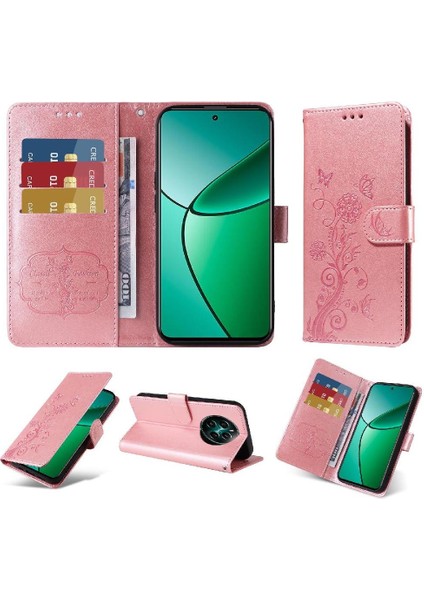 Realme 12 Artı Kart Yuvaları Deri Çiçek Flip Için Flip Case (Yurt Dışından) indirimleri