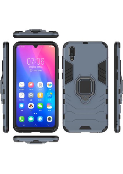 Vivo Y97 Kickstand Askeri Sınıf Metal Için Halka Araba Dağı Kickstand Vaka (Yurt Dışından)