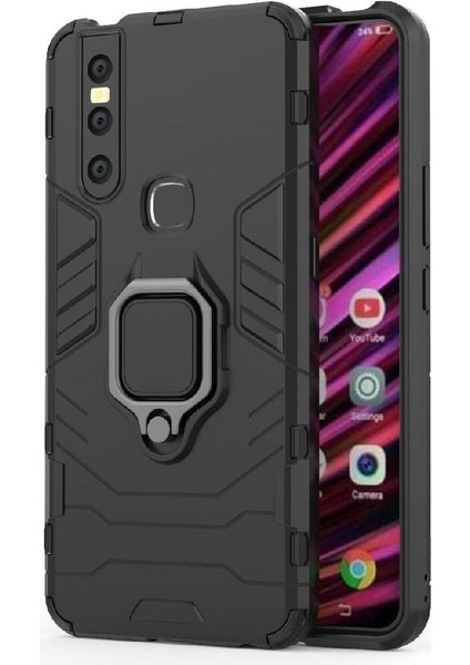 Vivo V15 Kickstand Darbeye Askeri Için Halka Araç Montaj Kickstand Durumda (Yurt Dışından) fırsatları