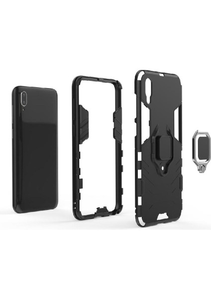 Vivo Y97 Kickstand Askeri Sınıf Metal Için Halka Araba Dağı Kickstand Vaka (Yurt Dışından) modelleri