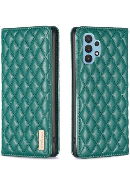 Samsung Galaxy A32 4g Manyetik Kapatma Cüzdan Tam Kart Için Flip Case (Yurt Dışından)