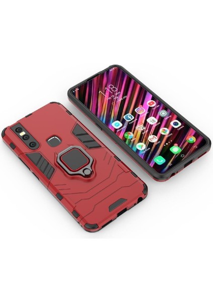 Vivo V15 Kickstand Darbeye Askeri Için Halka Araç Montaj Kickstand Durumda (Yurt Dışından) modelleri