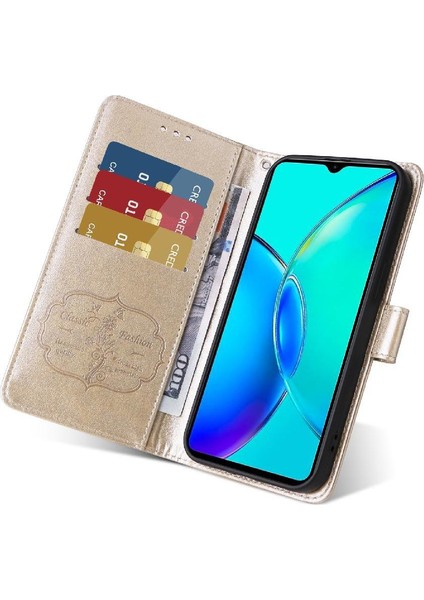 Vıvo Y27 4g Flip Deri Kart Yuvaları Çiçek Için Flip Case (Yurt Dışından) indirimleri