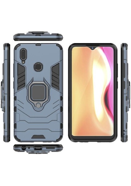 Vivo Y91/VIVO Y95 Darbeye Dayanıklı Metal Halka Için Halka Araç Montaj Kickstand Vaka (Yurt Dışından)