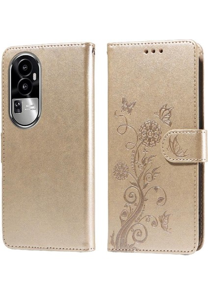 Oppo Oppo 10 Pro 5g Çiçek Deri Kart Yuvaları Flip Case Için Flip Case (Yurt Dışından)