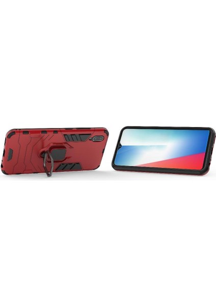 Vivo Y93/VIVO Y93S Darbeye Dayanıklı Metal Halka Için Halka Araç Montaj Kickstand Vaka (Yurt Dışından) indirimleri