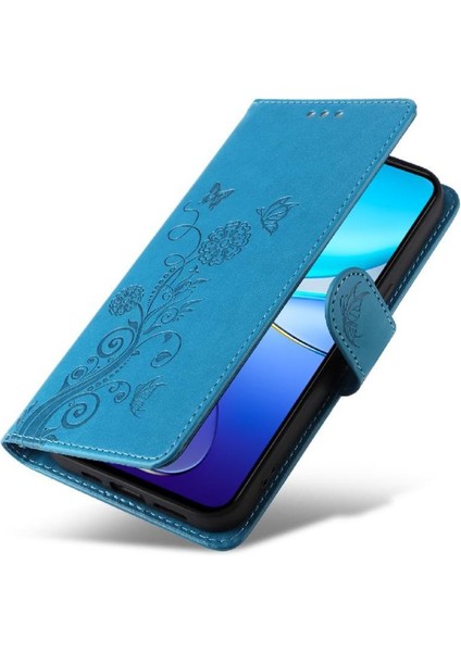 Vıvo Y200E 5g Deri Kart Yuvaları Flip Çiçek Için Flip Case (Yurt Dışından)