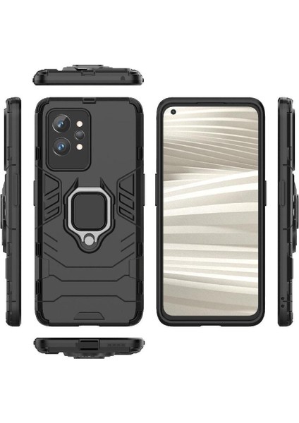 Realme Realpro Askeri Sınıf Koruma Için Halka Araba Montaj Kickstand Durumda (Yurt Dışından)