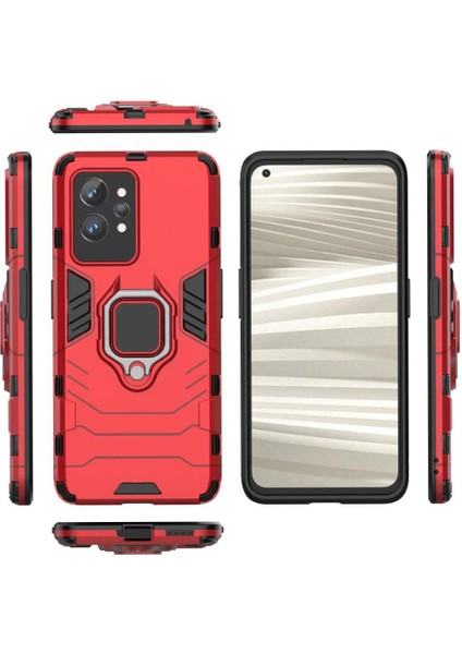 Realme Realpro Askeri Sınıf Koruma Için Halka Araba Montaj Kickstand Durumda (Yurt Dışından)