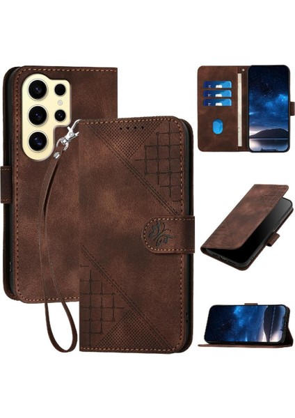 Samsung Galaxy S24 Ultra ve El Yüksek Kredi Kartı Yuvası Için Flip Case (Yurt Dışından)