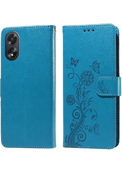 Oppo A38 4G/A18 4g Cardyuvaları Deri Çiçek Flip Case Için Flip Case (Yurt Dışından)