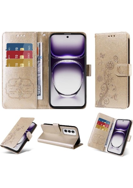 Oppo Oppo 12 5g Çiçek Kart Yuvaları Flip Deri Için Flip Case (Yurt Dışından) indirimleri