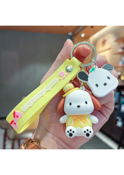 Banbo Sarı Şapka Pacha Köpek Anahtarlık Çanta Dekorasyonu Küçük Hediye (Yurt Dışından)