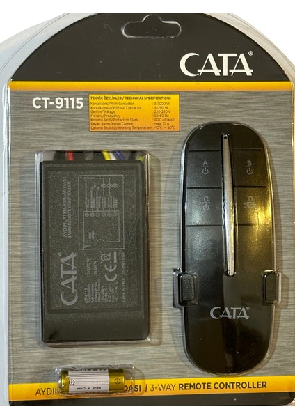 CT-9115 3\'lü Aydınlatma Kumandası (2 Adet)