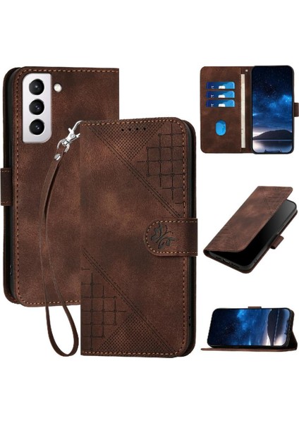 Samsung Galaxy S21 Artı Yüksek Kaliteli Deri Telefon Kılıfı Için Flip Case ile (Yurt Dışından)