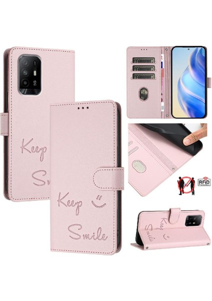 Oppo A74 4g Pu Deri Rfıd Engelleme Için Kılıf Kapak Kapak Kart Tutucu Cüzdan (Yurt Dışından) indirimleri