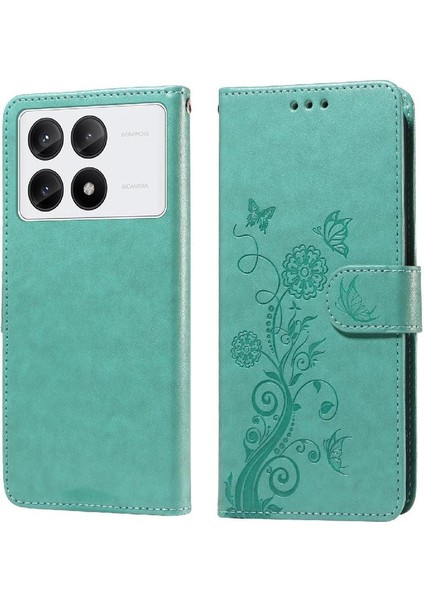 Xiaomi Poco X6 Pro Flip Çiçek Cardyuvaları Deri Için Flip Case (Yurt Dışından)