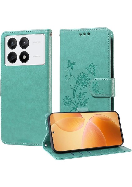 Xiaomi Poco X6 Pro Flip Çiçek Cardyuvaları Deri Için Flip Case (Yurt Dışından)