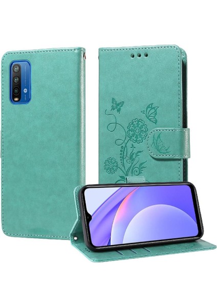 Xiaomi Redmi Not 9 Için Flip Case 4g Deri Kart Yuvaları Flip Çiçek (Yurt Dışından)