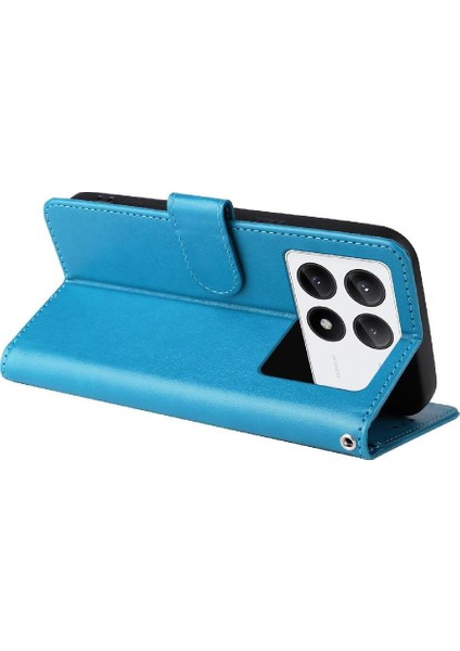 Xiaomi Poco F6 Pro Çiçek Flip Kart Yuvaları Deri Için Flip Case (Yurt Dışından)