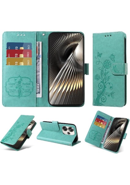 Xiaomi Poco F6 Cardyuvaları Flip Deri Çiçek Için Flip Case (Yurt Dışından)
