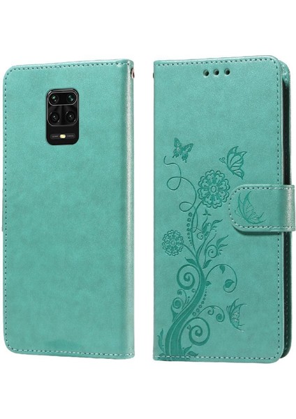 Xiaomi Redmi Not 9 Için Flip Case Pro 4g Çiçek Cardyuvaları Flip Deri (Yurt Dışından)