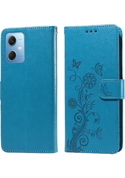 Xiaomi Redmi Not 12 Için Flip Case 5g Çiçek Cardyuvaları Flip Deri (Yurt Dışından)