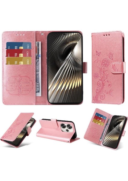 Xiaomi Poco F6 Cardyuvaları Flip Deri Çiçek Için Flip Case (Yurt Dışından)