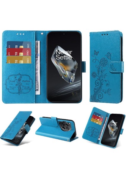12 Deri Çiçek Flip Kart Yuvaları Için Flip Case (Yurt Dışından)
