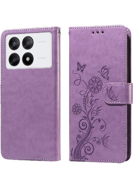 Xiaomi Poco X6 Pro Flip Çiçek Cardyuvaları Deri Için Flip Case (Yurt Dışından)