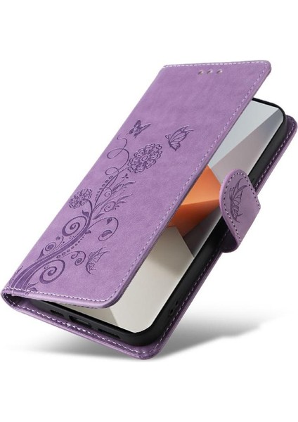 Xiaomi Redmi Not Için Flip Case 13 Pro Artı 5g Deri Kart Yuvaları Çevirin (Yurt Dışından)